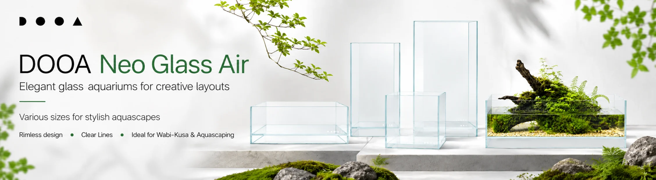 DOOA Neo Glass Air � Elegant Glass Aquariums for Creative Layouts