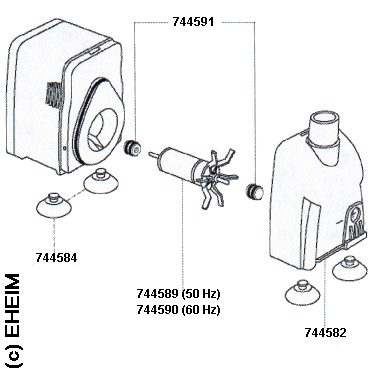 EHEIM 1000 Ersatzteile f�r Compact Pumpe 