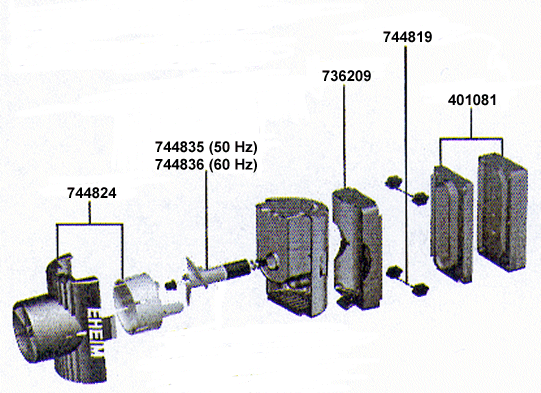 EHEIM 5000 Ersatzteile f�r Pumpe streamON+  Typ 1082
