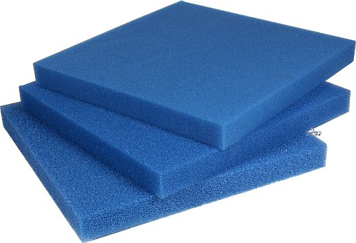 PPI Filter Foam Mat blue 50x50x10 cm PPI Filter Foam Mat blue 50x50x10 cm