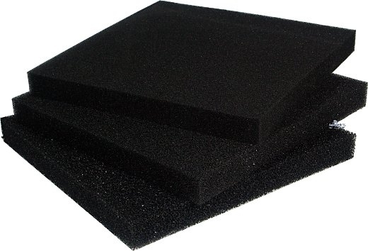 PPI Filter Foam Mat black 100x50x10 cm PPI Filter Foam Mat black 100x50x10 cm