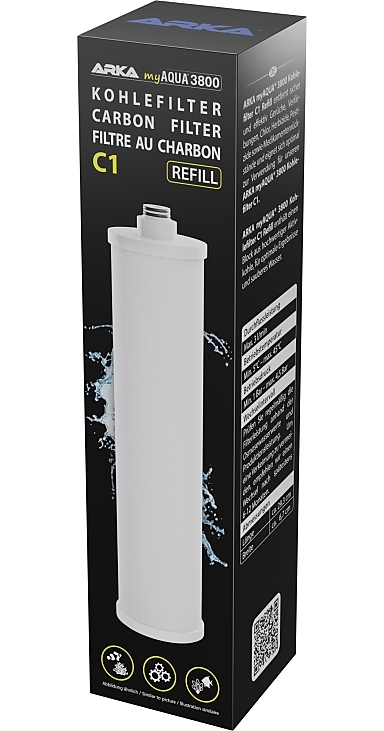 Arka myAQUA 3800 Kohlefilter C1 Nachfüller Arka myAQUA 3800 Kohlefilter C1 Nachfüller