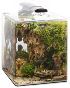 AQUAEL OptiBent Set 20 - White Glass Nano Aquarium Complete Kit